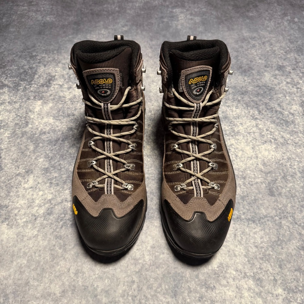 Asolo Drifter GV EVO Gore-Tex Hiking Boots Mens 14 Brown Gray Vibram Waterproof